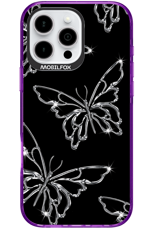 Silver Butterfly 2.0 - Apple iPhone 16 Pro Max