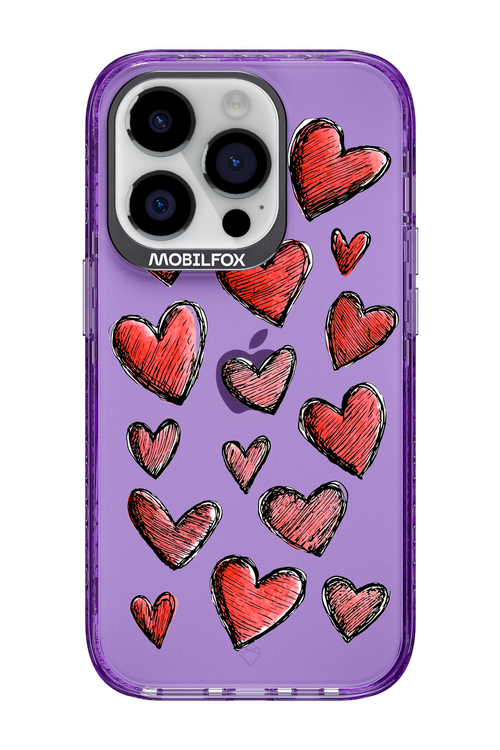 Red Love Transparent 2.0 - Apple iPhone 14 Pro