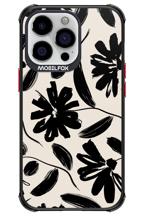 Monochrome Flowerss - Apple iPhone 13 Pro