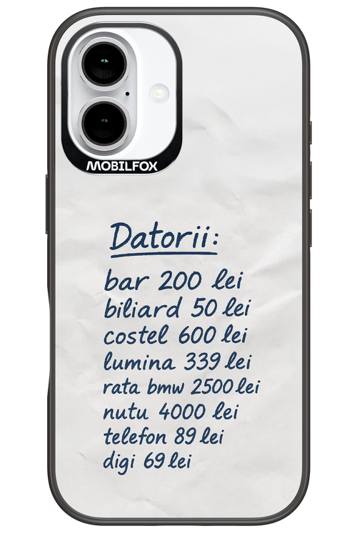 The List - Apple iPhone 16