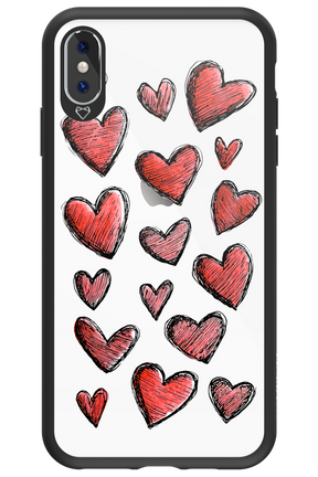 Red Love Transparent 2.0 - Apple iPhone XS Max