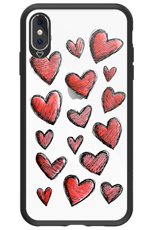 Red Love Transparent 2.0 - Apple iPhone XS Max