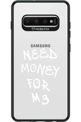 Need M3 Transparent White - Samsung Galaxy S10+