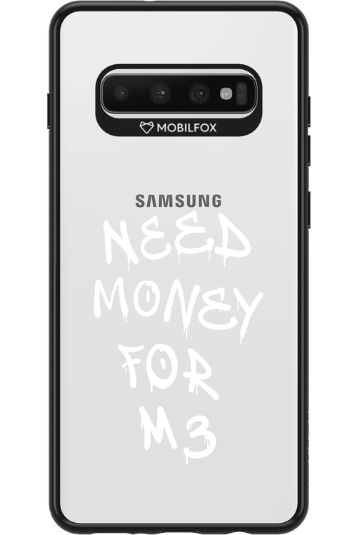 Need M3 Transparent White - Samsung Galaxy S10+