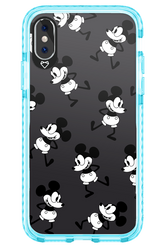 Iconic Mouse (antracite pattern) - Apple iPhone X