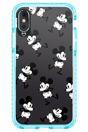 Iconic Mouse (antracite pattern) - Apple iPhone X