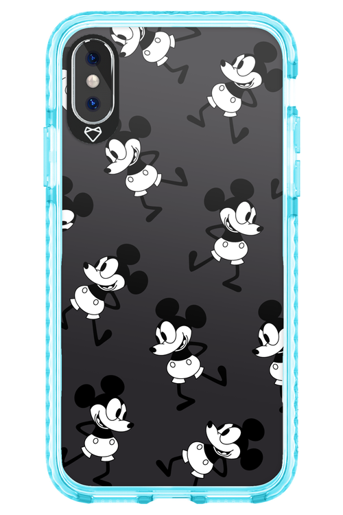Iconic Mouse (antracite pattern) - Apple iPhone X