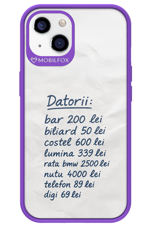 The List - Apple iPhone 13