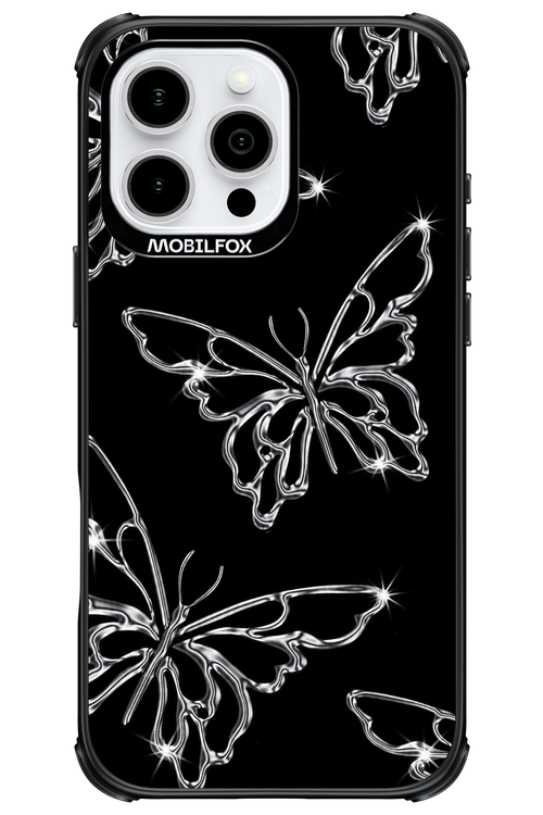 Silver Butterfly 2.0 - Apple iPhone 16 Pro Max