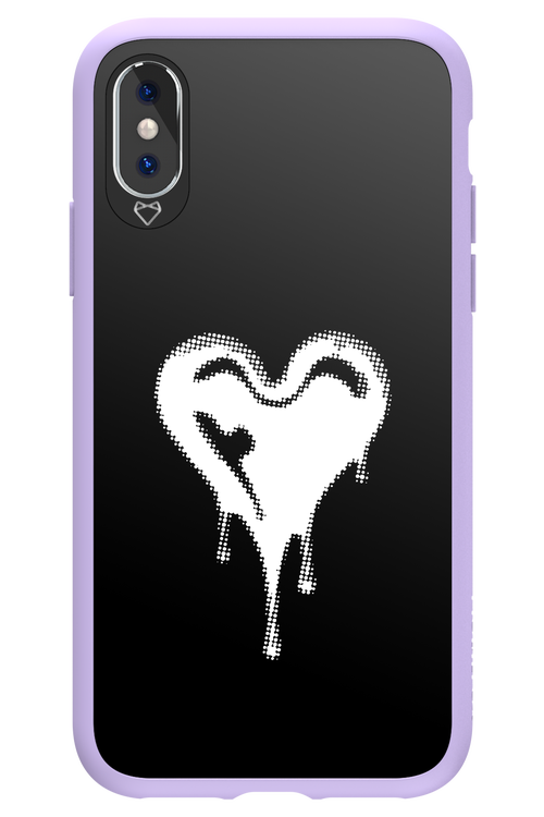 Heart Black - Apple iPhone X