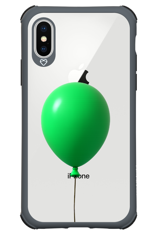 Green Balloon - Apple iPhone X