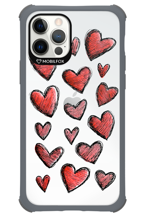 Red Love Transparent 2.0 - Apple iPhone 12 Pro