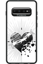 Fekete Szív - Samsung Galaxy S10+