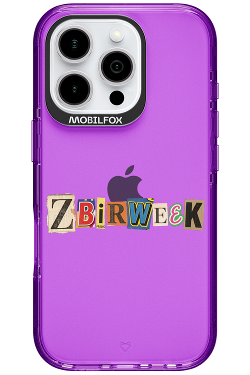 Zbirweek (transparent) 2.0 - Apple iPhone 16 Pro