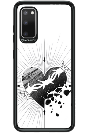 Fekete Szív - Samsung Galaxy S20