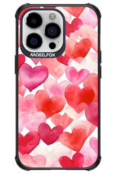 Water Painted Heart - Apple iPhone 13 Pro