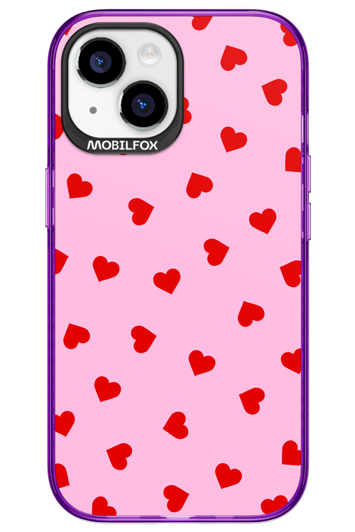 Sprinkle Heart Pink - Apple iPhone 15