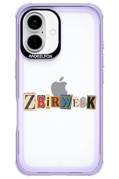 Zbirweek (transparent) 2.0 - Apple iPhone 16