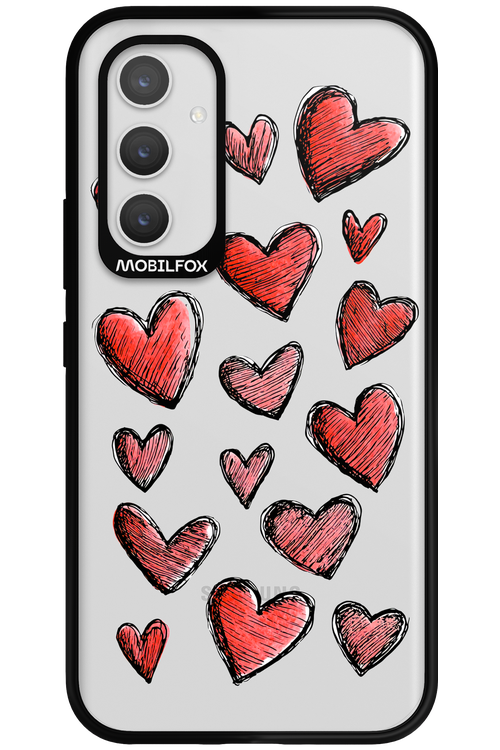 Red Love Transparent 2.0 - Samsung Galaxy A54