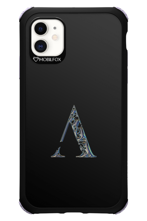 ⁠ ⁠Azteca A Chrome Logo - Apple iPhone 11