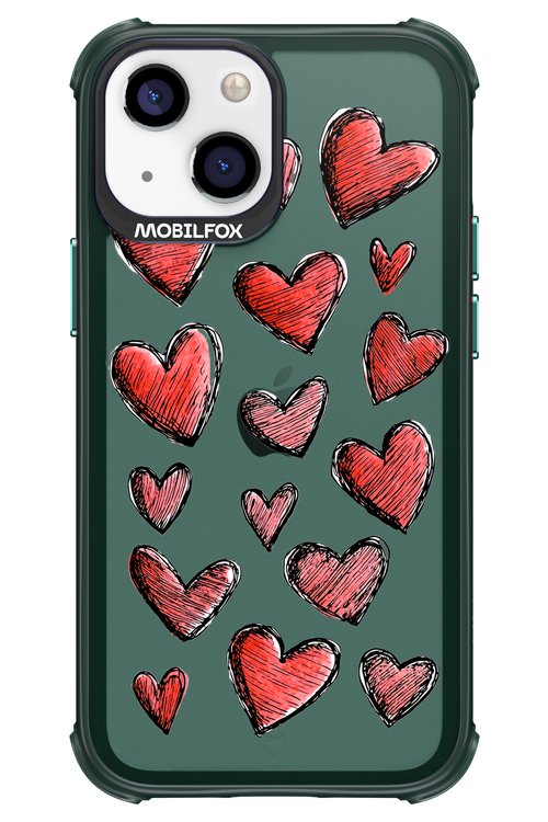 Red Love Transparent 2.0 - Apple iPhone 13 Mini