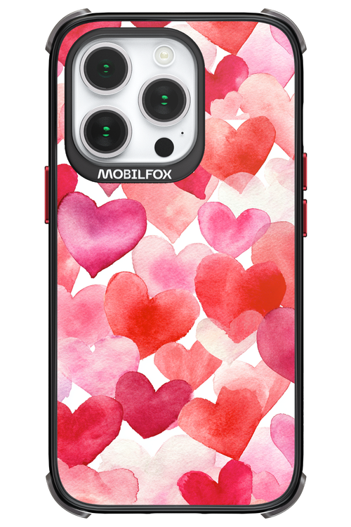 Water Painted Heart 2.0 - Apple iPhone 14 Pro
