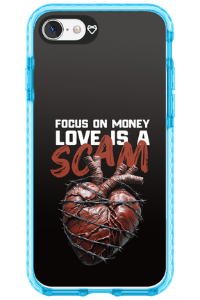 Focus on money, love is a scam - Apple iPhone 8