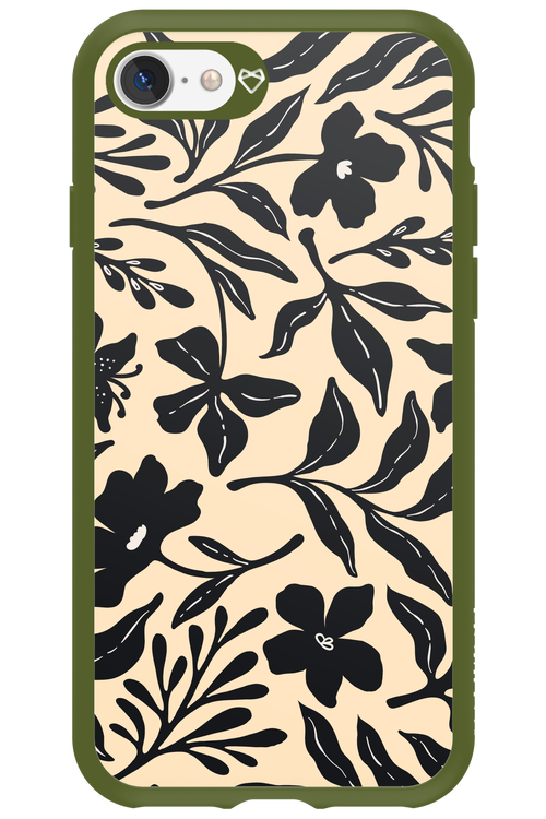 Black Flowers 2.0 - Apple iPhone 7