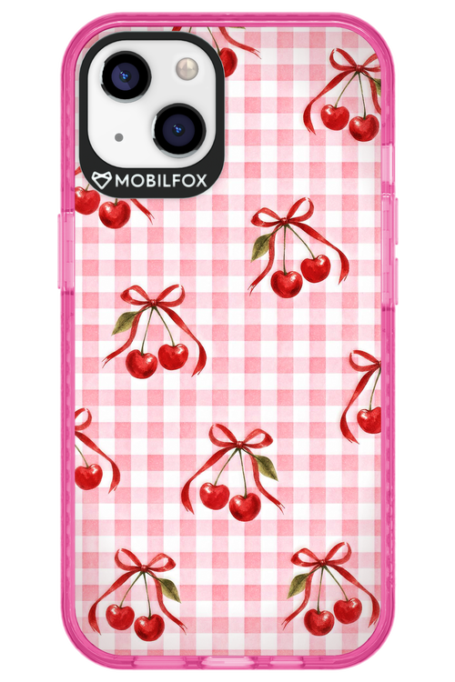 Pink Cherry Checked 2.0 - Apple iPhone 13