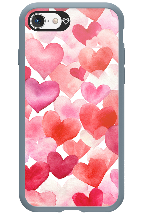 Water Painted Heart - Apple iPhone 8