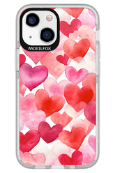 Water Painted Heart - Apple iPhone 13 Mini