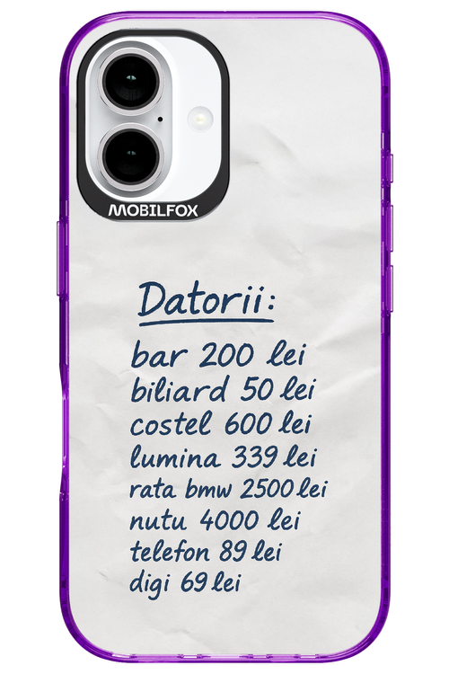 The List 2.0 - Apple iPhone 16