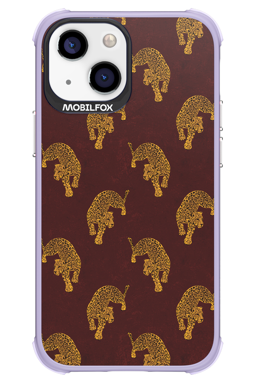 Burgundy Leopard Pattern - Apple iPhone 13 Mini