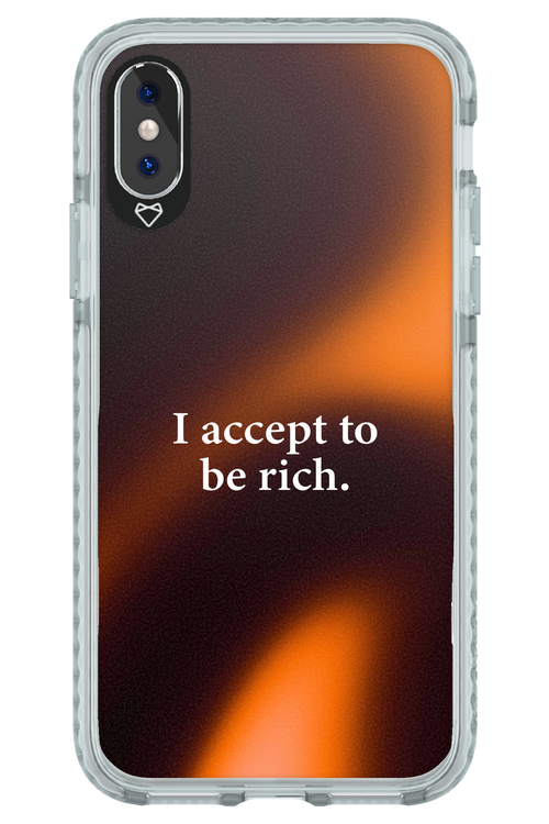 I accept to be rich - Apple iPhone X