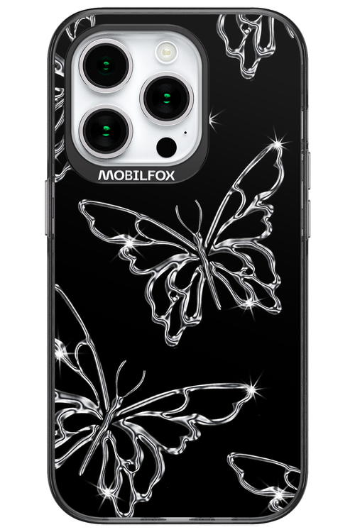 Silver Butterfly 2.0 - Apple iPhone 15 Pro