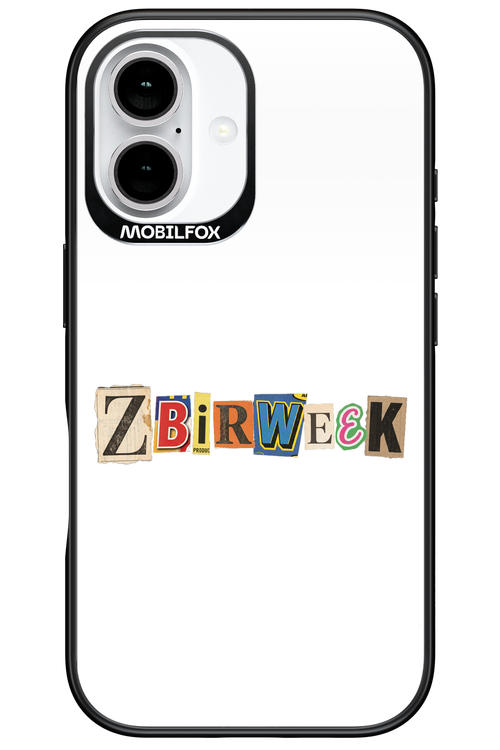 Zbirweek (white) 2.0 - Apple iPhone 16