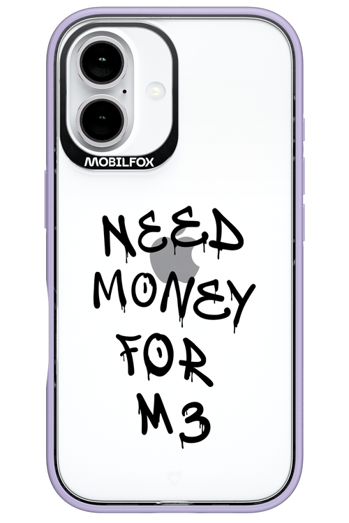 Need M3 Transparent Black - Apple iPhone 16