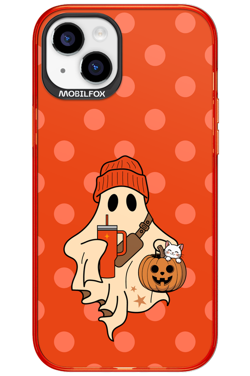 Ghost Girl (Orange) - Apple iPhone 15 Plus