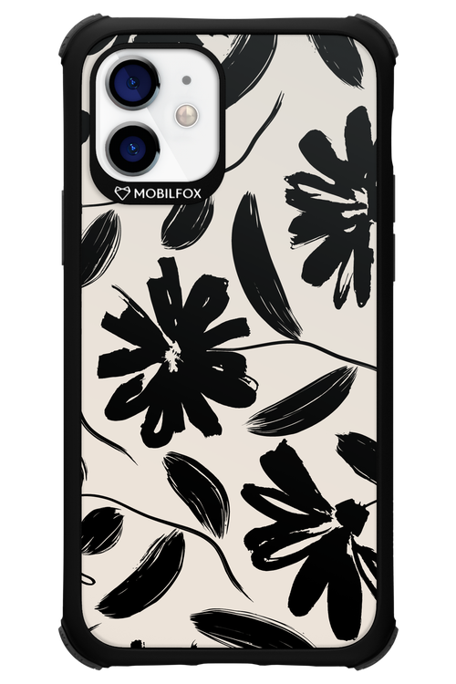 Monochrome Flowerss - Apple iPhone 12