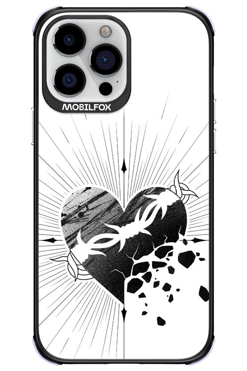 Fekete Szív - Apple iPhone 13 Pro Max
