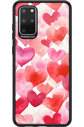 Water Painted Heart - Samsung Galaxy S20+