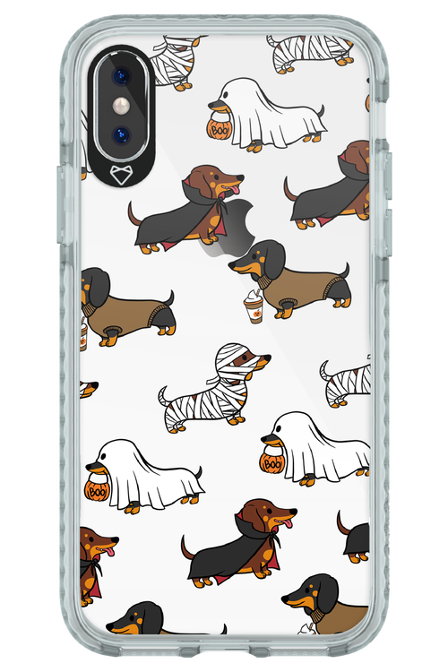Scary Dachshund (Transparent) - Apple iPhone XS