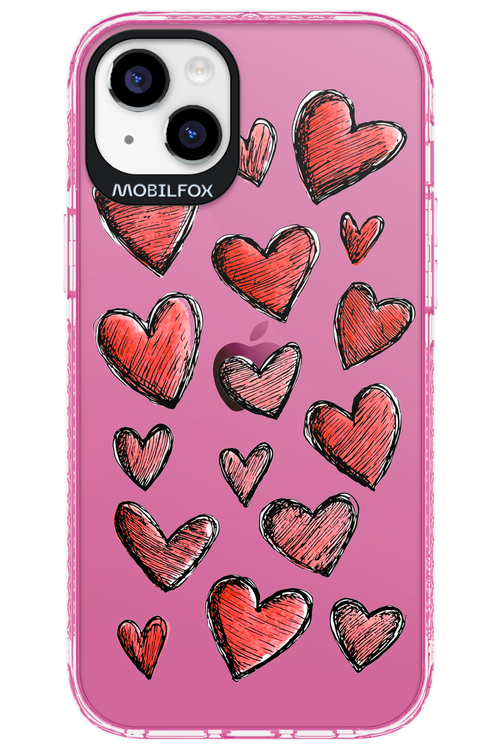 Red Love Transparent 2.0 - Apple iPhone 14 Plus