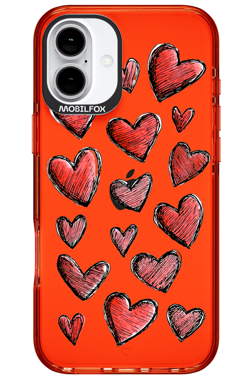 Red Love Transparent 2.0 - Apple iPhone 16 Plus