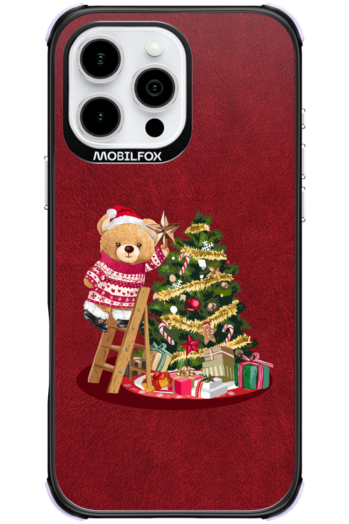 Christmas Bear (Burgundy) - Apple iPhone 16 Pro Max