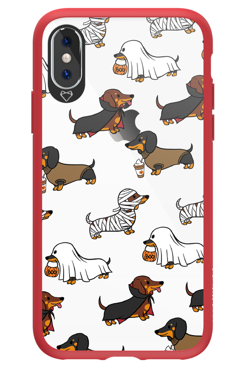 Scary Dachshund (Transparent) - Apple iPhone X