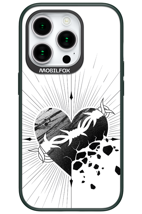 Fekete Szív - Apple iPhone 15 Pro