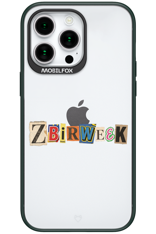 Zbirweek (transparent) 2.0 - Apple iPhone 15 Pro Max