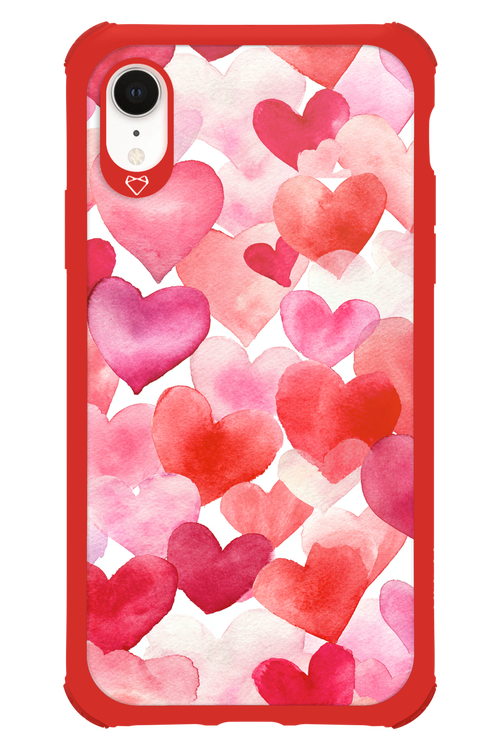 Water Painted Heart 2.0 - Apple iPhone XR
