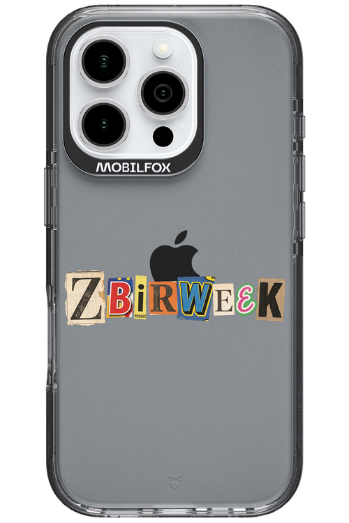 Zbirweek (transparent) 2.0 - Apple iPhone 16 Pro
